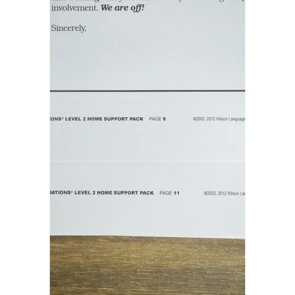 Fundations Home Support Pack 2nd Edition Level 2 F2HMAP2 Loose Leaf
